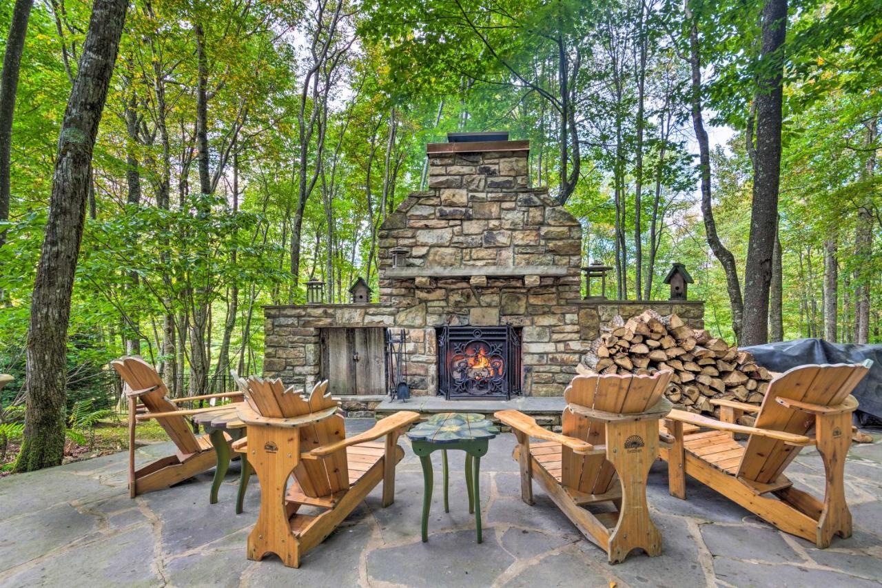 Stunning Beech Mountain Cabin With Porch And Hearth Villa Exterior foto