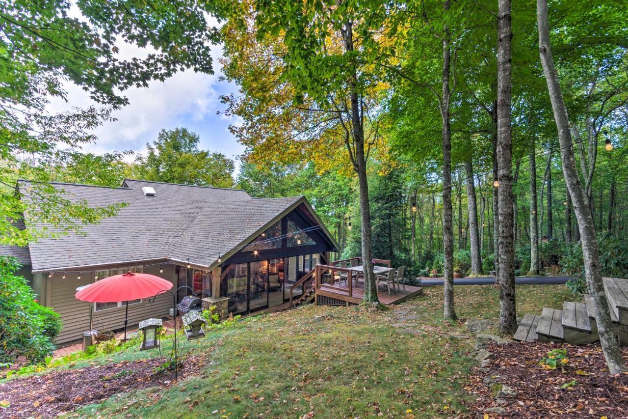 Stunning Beech Mountain Cabin With Porch And Hearth Villa Exterior foto